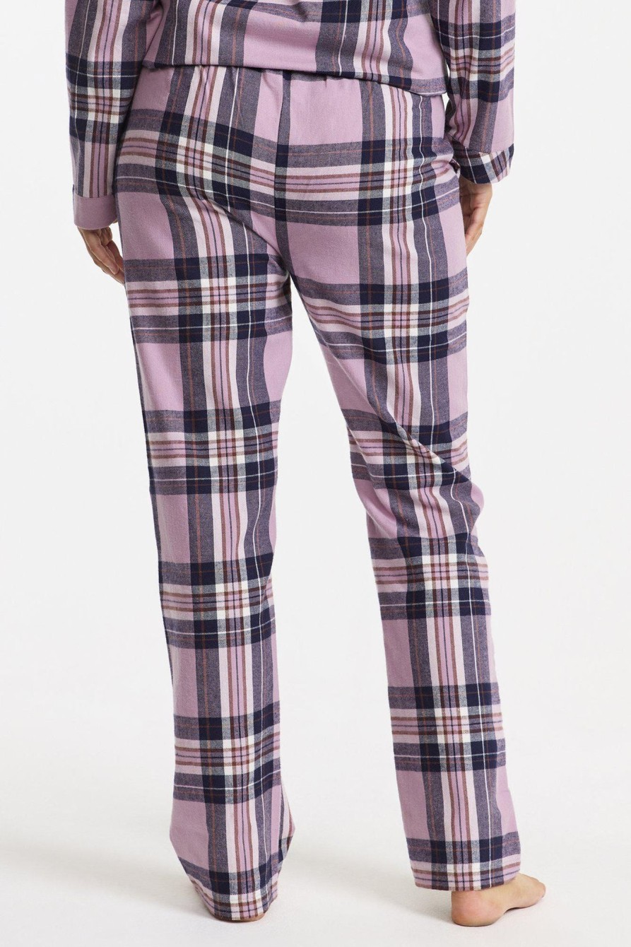 Sov & Mysklader Damella | Flanellpyjamas - Light Heather