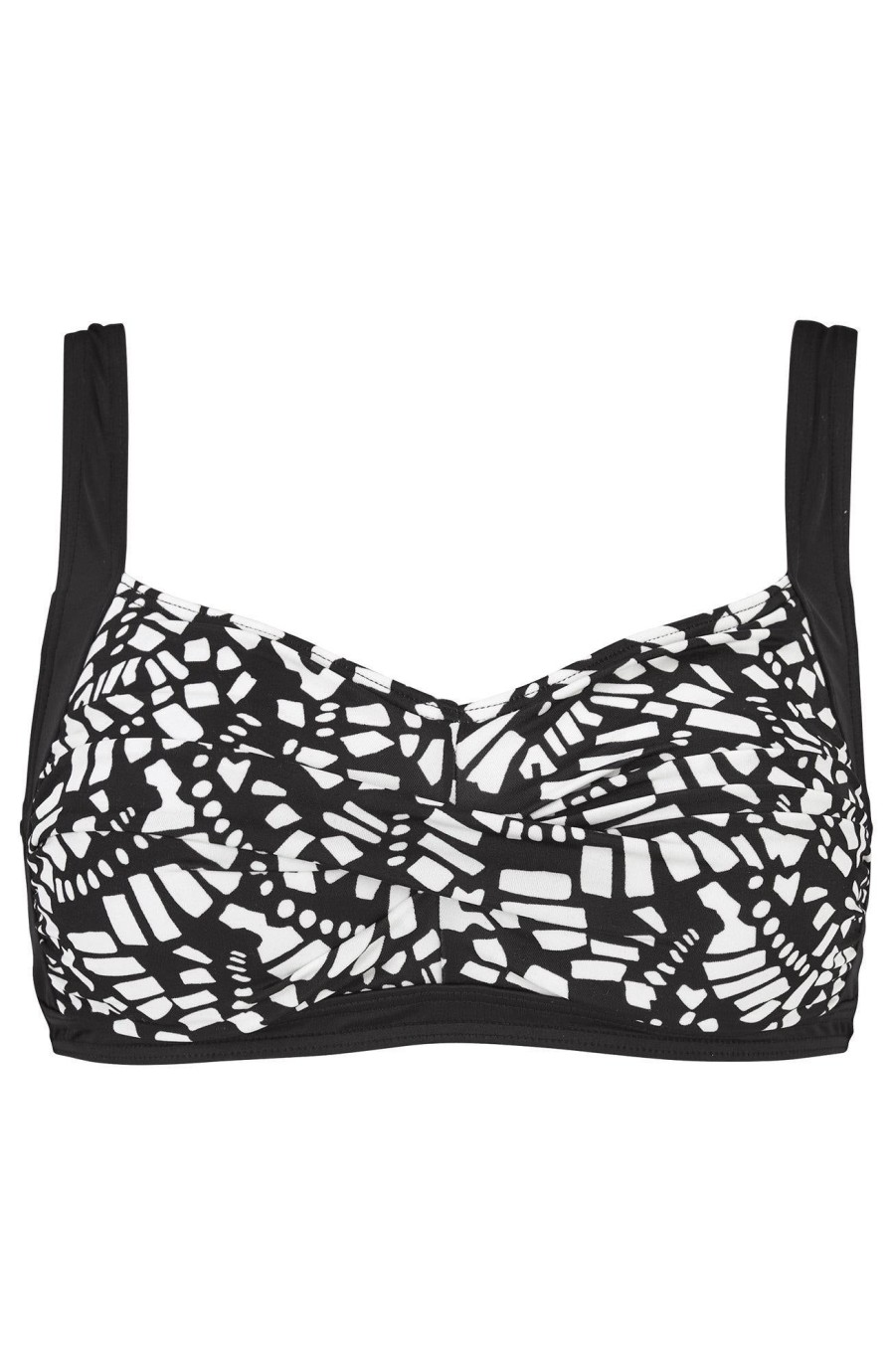 Bad & Strandklader Damella | Bikini-Bh Rita - Black/White