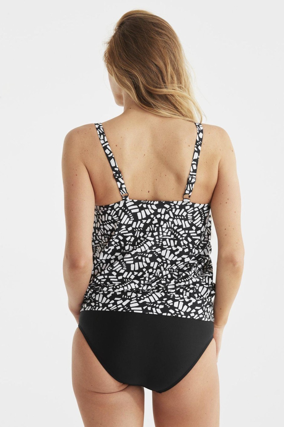 Bad & Strandklader Damella | Tankini - Cate - Black/White